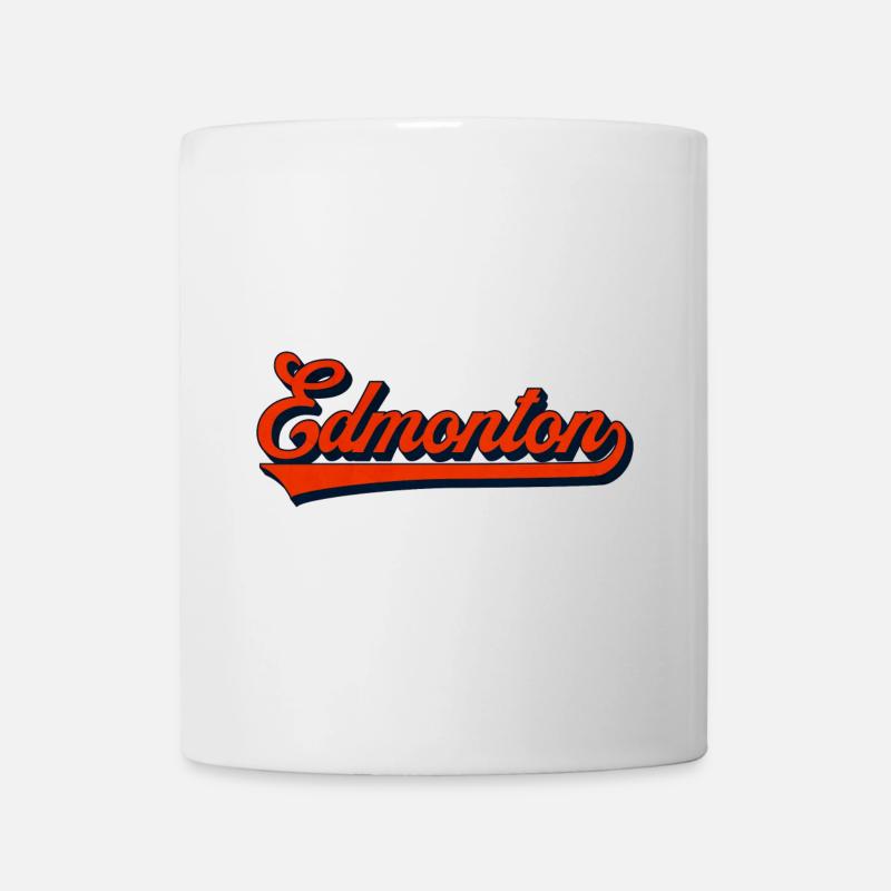 Edmonton Script Vintage Logo - Mug blanc - blanc