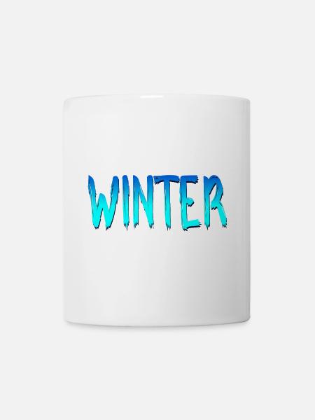 SCHRIFTZUG WINTER - Tasse - Weiß