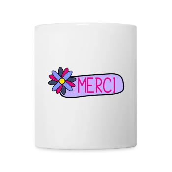 MERCI. MAÎTRESSE. MAÎTRE. MERCI MAÎTRESSE - Mug blanc - blanc - Devant