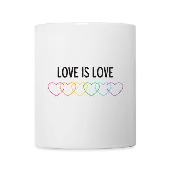 Mois de la fierté LGBT - Love is Love - Mug blanc - blanc - Devant