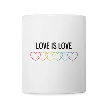 Mois de la fierté LGBT - Love is Love - Mug blanc - blanc - Devant
