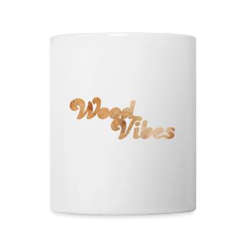 Wood Vibes good coole Quotes Holz Wald Natur Fan - Tasse - Weiß - Vorne