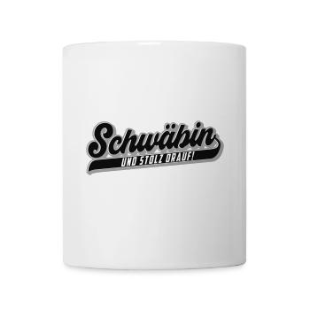 Stolze Schwäbin | Farben änderbar - Tasse - Weiß - Vorne