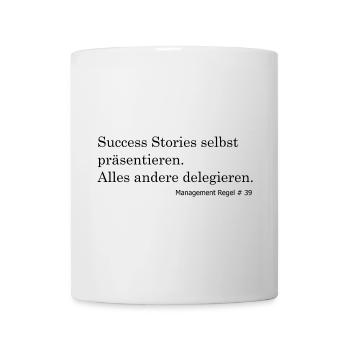 Success Stories selbst präsentieren - Tasse - Weiß - Vorne