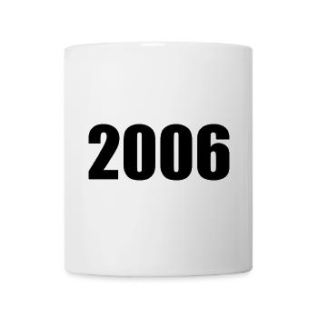 2006 modèle d’anniversaire personnaliser la conception - Mug blanc - blanc - Devant