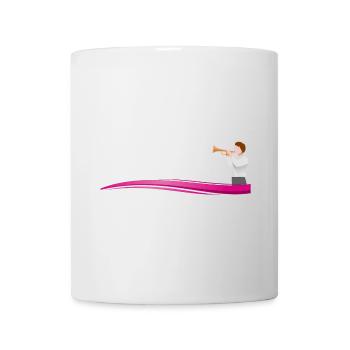 Musician TROMPETER on Wave - Text Template - Mug - white - Front