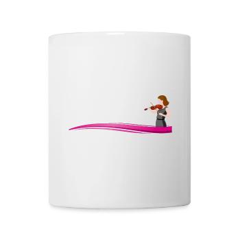 Violinist on a wave - Mug - white - Front