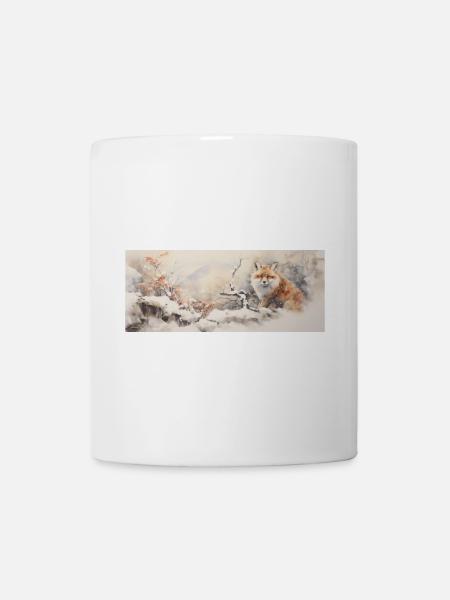 Cute Little Fox - Mug - white