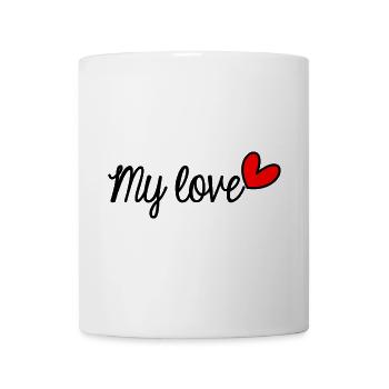 HEART. HEARTS. VALENTINE'S DAY. LOVE. LOVE. COUPLE. - Mug - white - Front