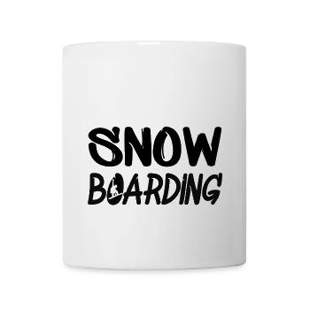 snowboarding boarder boarding - Tasse - Weiß - Vorne