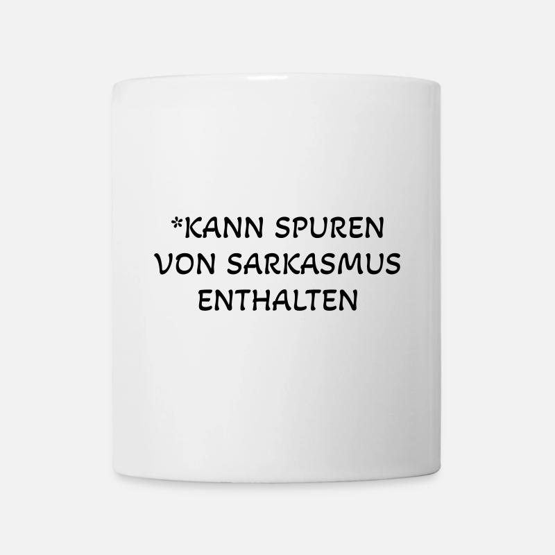 sarcasm traces saying humor - Mug - white
