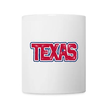 Texas Distressed Wordmark - Mug - white - Front