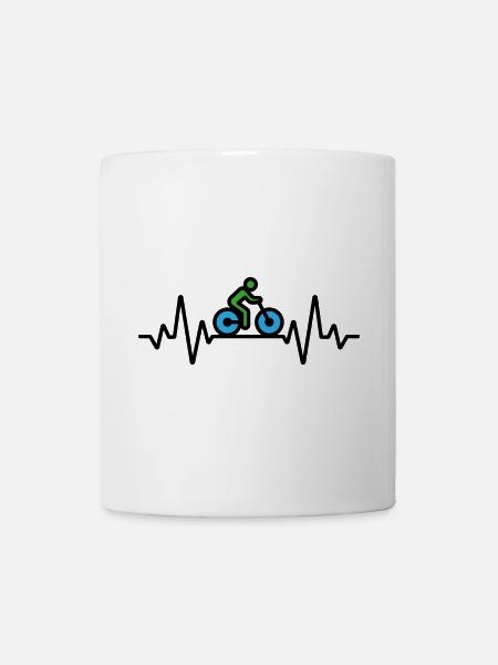 Sehr sportlicher Radfahrer - Tasse - Weiß