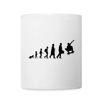 Skateboarder Evolution - Tasse - Weiß - Vorne