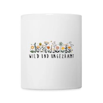 wild und ungezähmt Blume Natur wiesenblume - Tasse - Weiß - Vorne