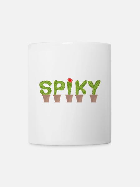 Spiky Cactus - Cactus Tee - Tasse - Weiß
