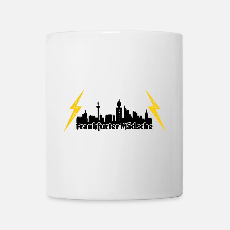 Frankfurter Maedsche ffm skyline - Tasse - Weiß