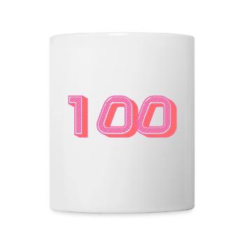 100. 100 JAHRE. 100-JÄHRIGES JUBILÄUM. GEBURTSTAG 100 - Tasse - Weiß - Vorne
