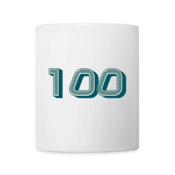 100. 100 JAHRE. 100-JÄHRIGES JUBILÄUM. GEBURTSTAG 100 - Tasse - Weiß - Vorne
