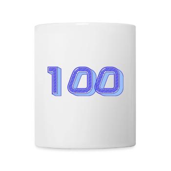 100. 100 JAHRE. 100-JÄHRIGES JUBILÄUM. GEBURTSTAG 100 - Tasse - Weiß - Vorne