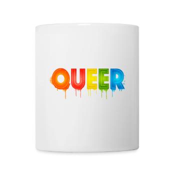 Queer Typography Pride Month Equal Rights LGBTQ - Mug - white - Front