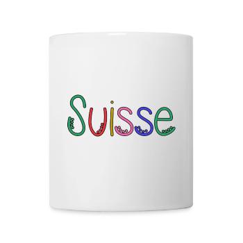 SWITZERLAND. HUMOR. COUNTRY. FLAG - Mug - white - Front
