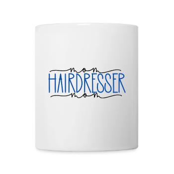 Friseurin stolze Mama süßes Geschenk - Tasse - Weiß - Vorne