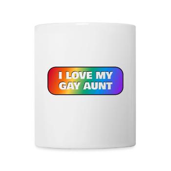 Ich liebe meine schwule Tante - Tasse - Weiß - Vorne