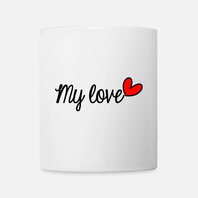 JE T'AIME. LOVE. COUPLE. JUST MARRIED. EVJF - Mug blanc - blanc