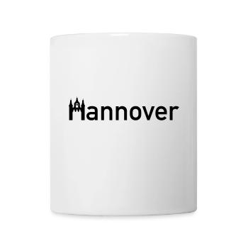 Hanover Town Sign Skyline with New Town Hall - Mug - white - Front