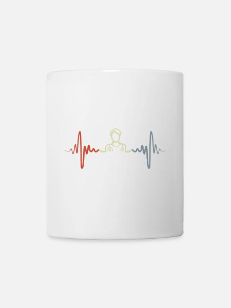Tiermediziner Herzlinie - Tasse - Weiß