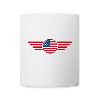 J’aime les États-Unis, T-shirt design de style élégance - Mug blanc - blanc - Devant
