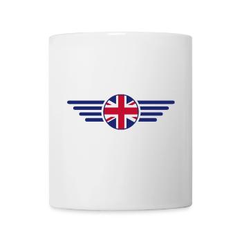 Ich liebe Vereinigtes Königreich, Eleganz Stil - Tasse - Weiß - Vorne