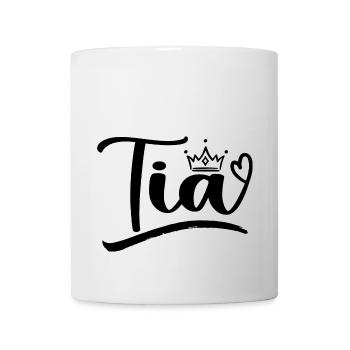 Best Tia Ever Aunt Leopard Print Mothers Day Tia - Mug blanc - blanc - Devant