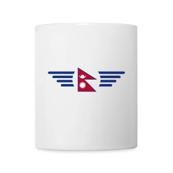 Ich liebe Nepal, Eleganz Stil Design T-Shirt - Tasse - Weiß - Vorne