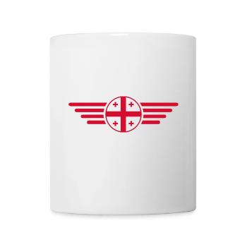 J’aime la géorgie T-shirt de style élégance - Mug blanc - blanc - Devant