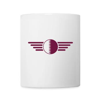 I Love Qatar, Elegance Style Design T-Shirt - Mug - white - Front
