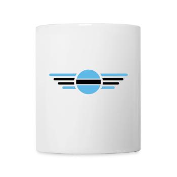 J’aime le Botswana, T-shirt design de style élégance - Mug blanc - blanc - Devant