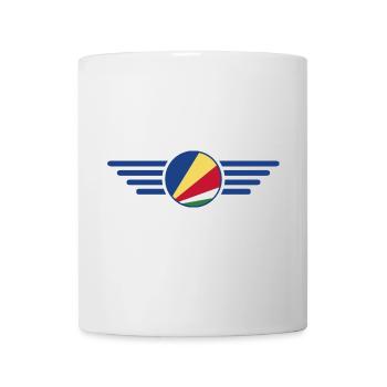 Ich liebe Seychellen, Eleganz Stil Design T-Shirt - Tasse - Weiß - Vorne