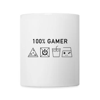 100 Gamer Black Version - Tasse - Weiß - Vorne