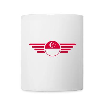 J’aime Singapour, T-shirt design de style élégance - Mug blanc - blanc - Devant