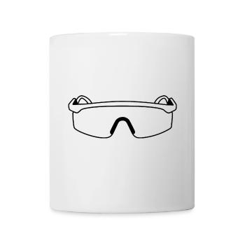 80er Jahre Sonnenbrille - Tasse - Weiß - Vorne
