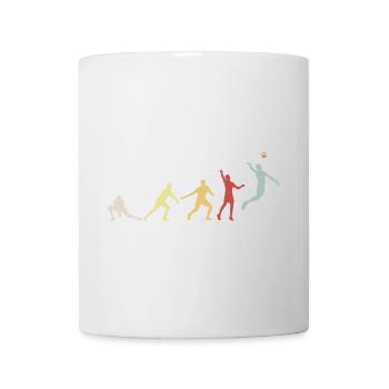 Volleyballer Evolution Retro Beach Volleyball - Mug - white - Front