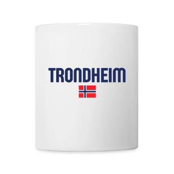Trondheim Norway Flag Design - Mug - white - Front