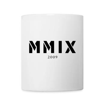 Chiffre romain année de naissance Fabriqué en 2009 - Mug blanc - blanc - Devant