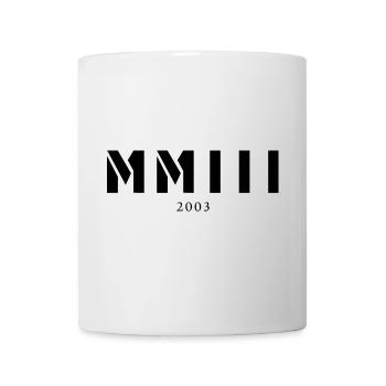 Römische Zahl Geburtsjahr Made in 2003 - Tasse - Weiß - Vorne