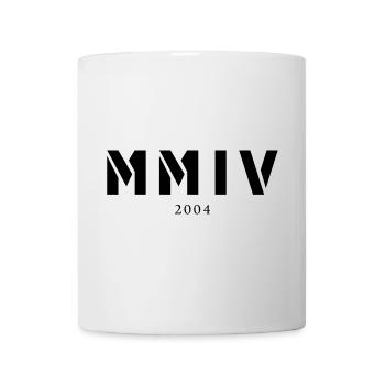 Römische Zahl Geburtsjahr Made in 2004 - Tasse - Weiß - Vorne