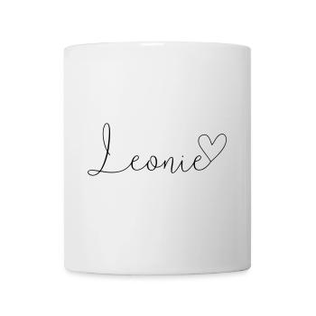 Leonie Name Vorname Mädchen - Tasse - Weiß - Vorne