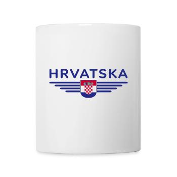 J’aime la Croatie, T-shirt design de style élégance - Mug blanc - blanc - Devant