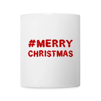 WEIHNACHTEN. FROHE WEIHNACHTEN. FROHE WEIHNACHTEN. WEIHNACHTSMANN - Tasse - Weiß - Vorne